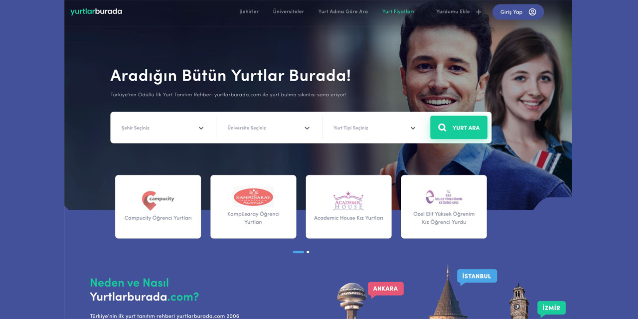 Aydın'da En İyi Öğrenci Yurtları Yurtlarburada.com'da