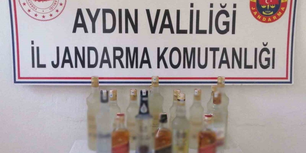 Kuşadası’nda bandrolsüz alkol ele geçirildi