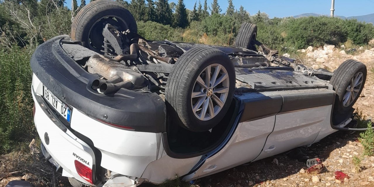 Kontrolden çıkan otomobil takla attı: 4 yaralı