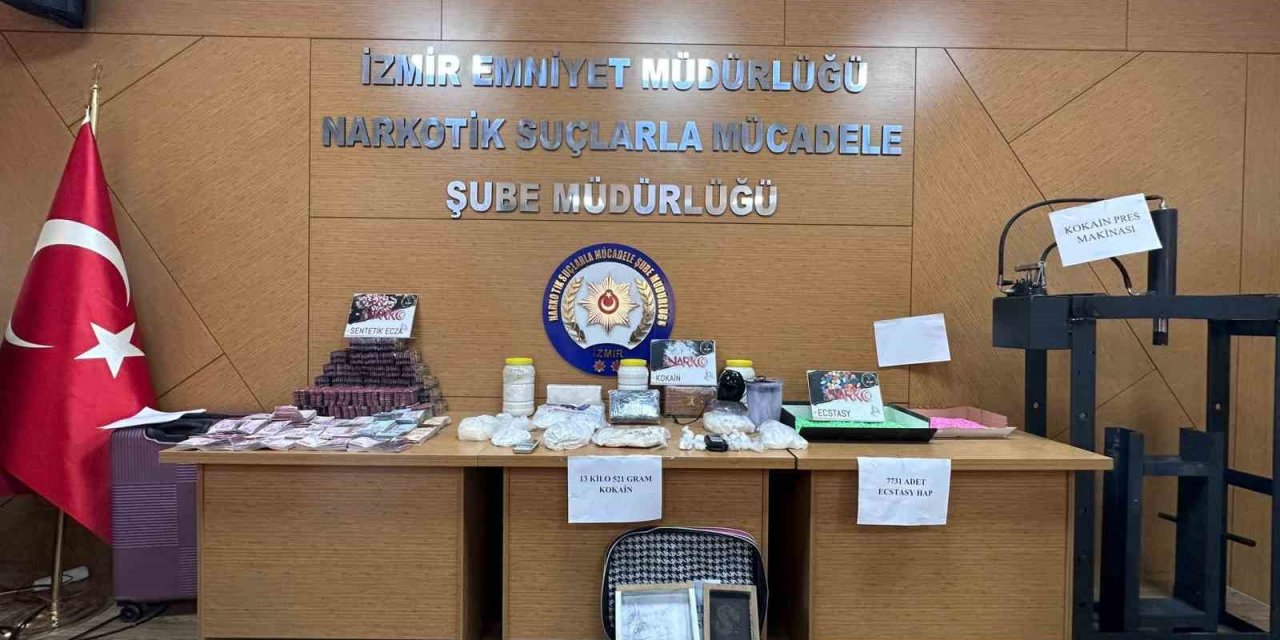 İzmir’de 66 uyuşturucu operasyonunda 48 tutuklama