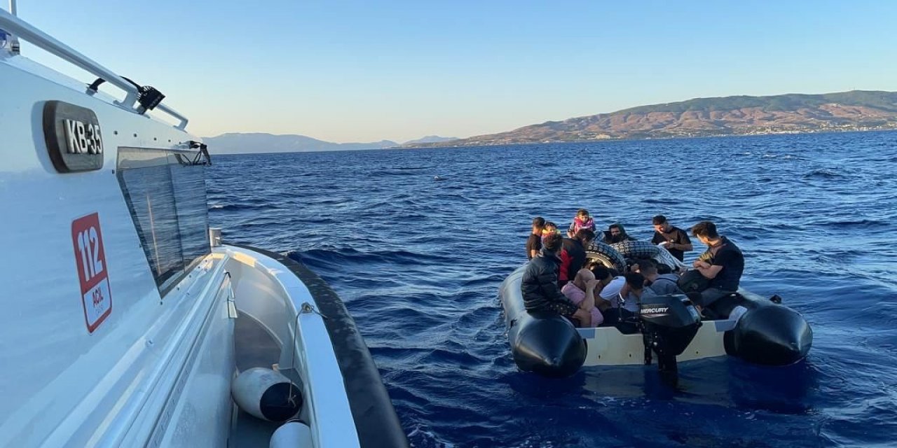 Bodrum’da 13 düzensiz göçmen kurtarıldı, 25’i yakalandı