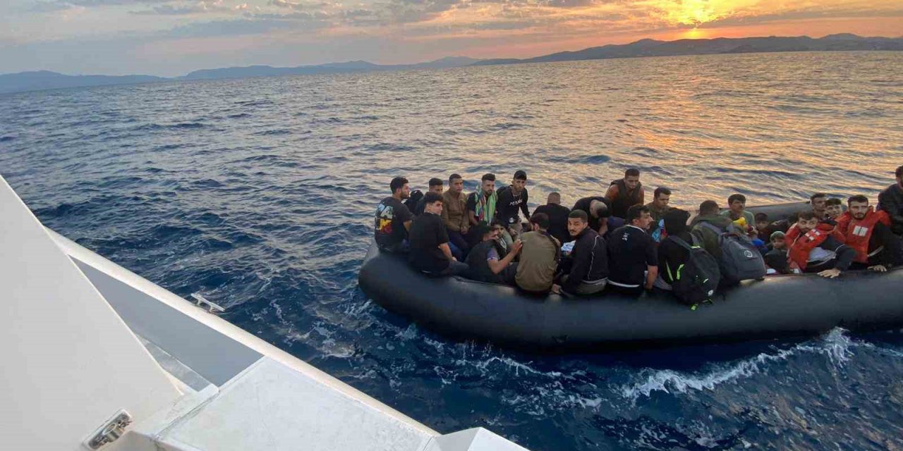 Aydın’da 39 düzensiz göçmen kurtarıldı