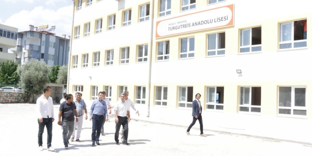 Muğla Turgutreis Anadolu Lisesi yeni görünümüne kavuştu