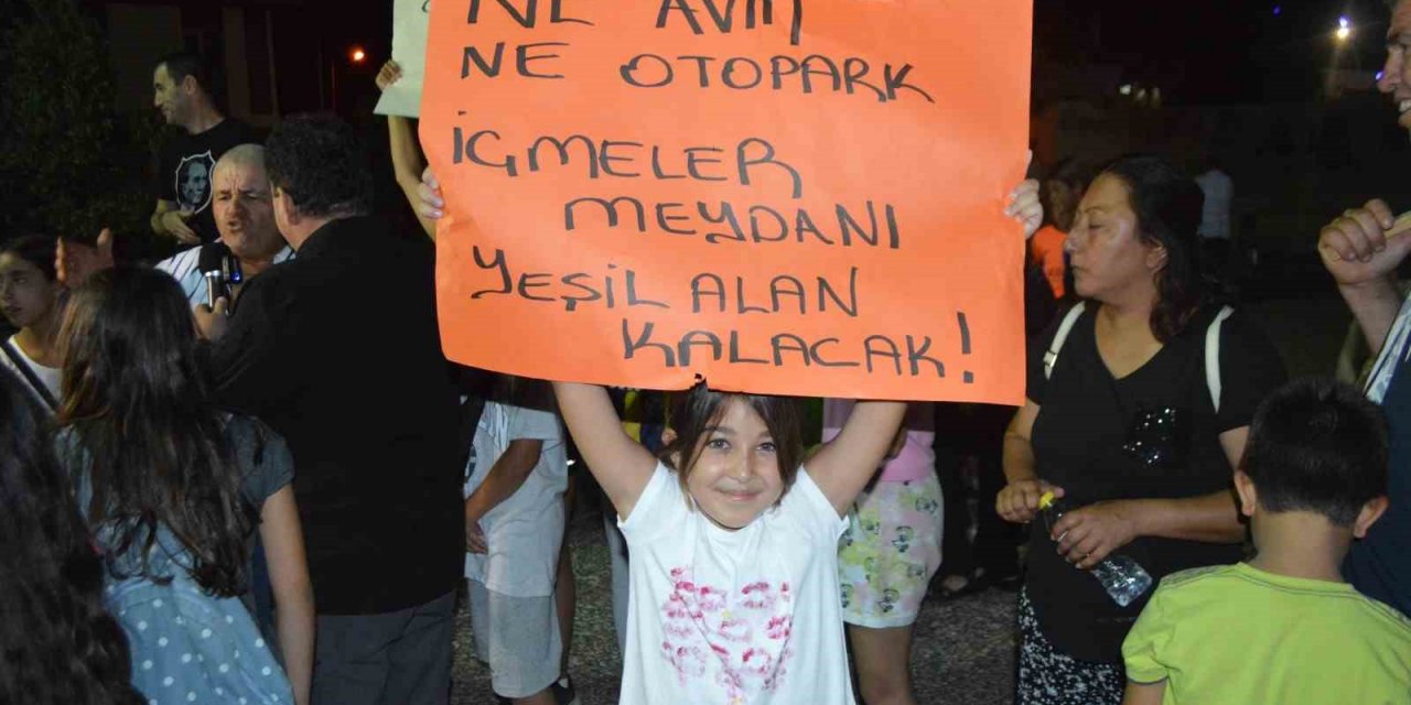 İçmeler Mahallesi sakinleri, projeye değil alana karşı olduklarını açıkladı