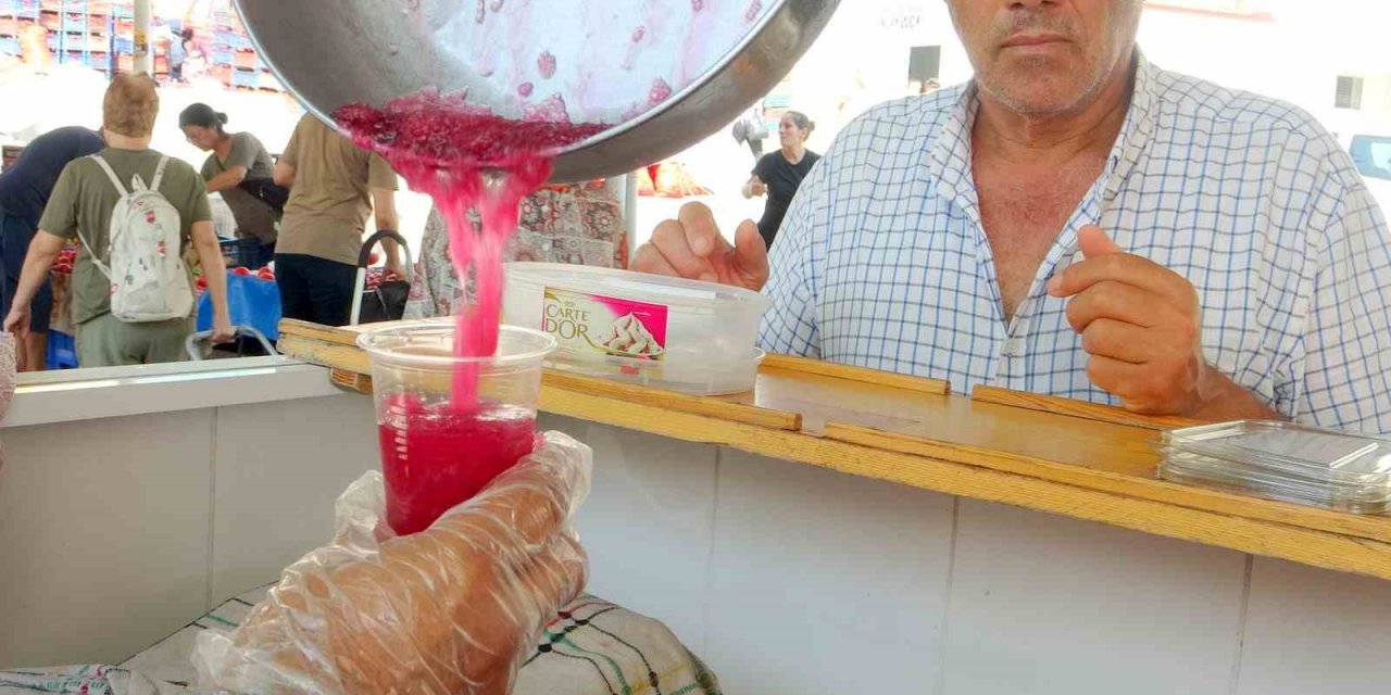 Muğla’da sıcaklara kar helvası ile çözüm