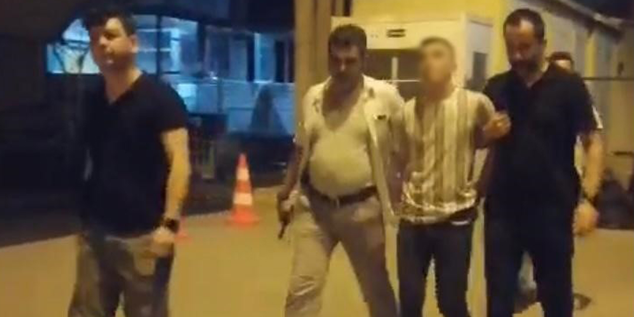 Polisi görünce kaçmaya çalıştı
