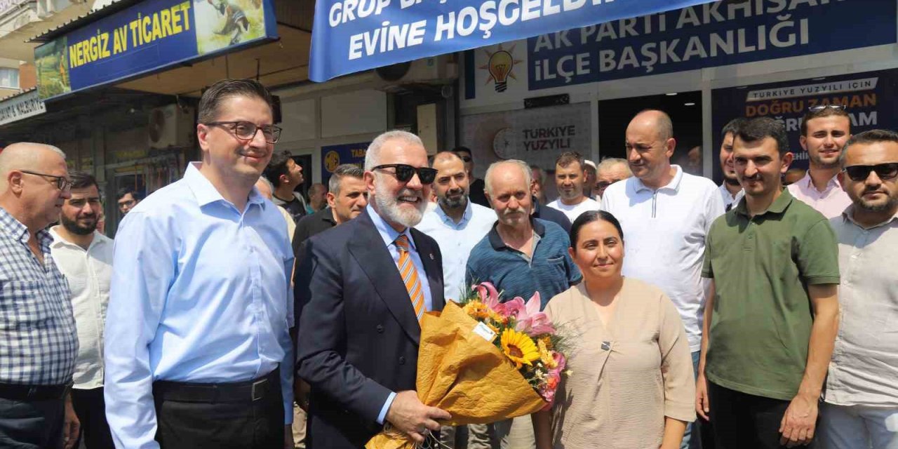 AK Parti Grup Başkanvekili Yenişehirlioğlu, kaza sonrası ilk ziyaretini Akhisar’a yaptı