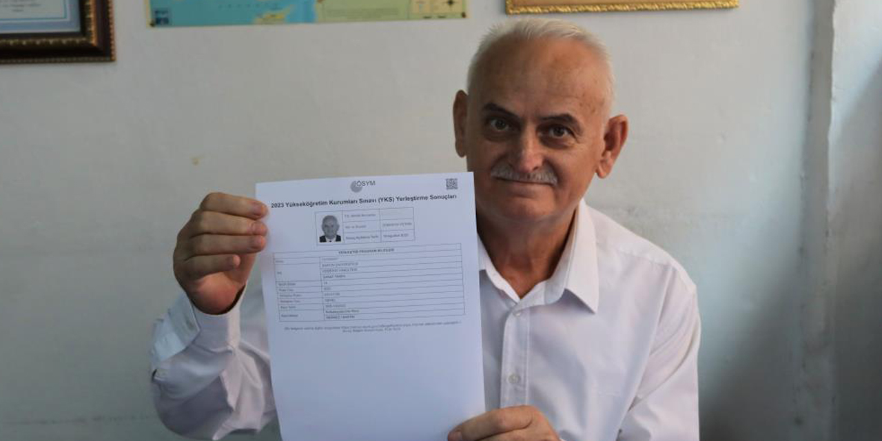 Binali Yıldırım’a benzeyen 68 yaşındaki Zekeriya Öztekin, üniversiteli oldu