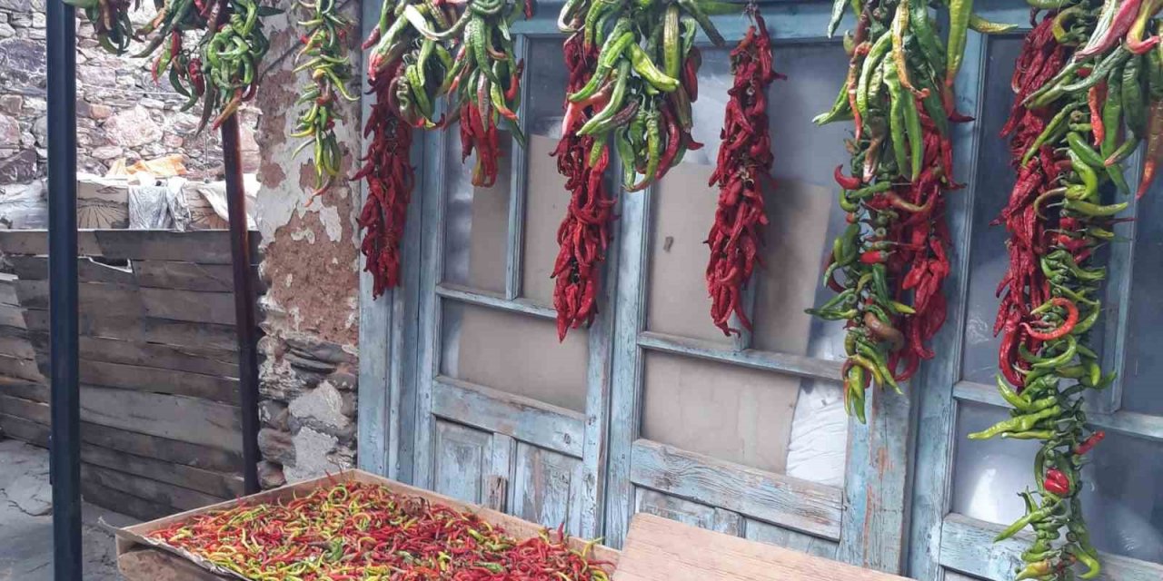 Karacasu’da tarihi semerciler arastası rengarenk oldu