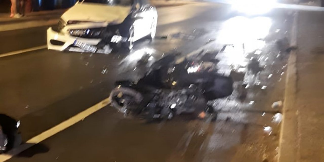 İzmir’de otomobil motosikletle çarpıştı: 1 ölü