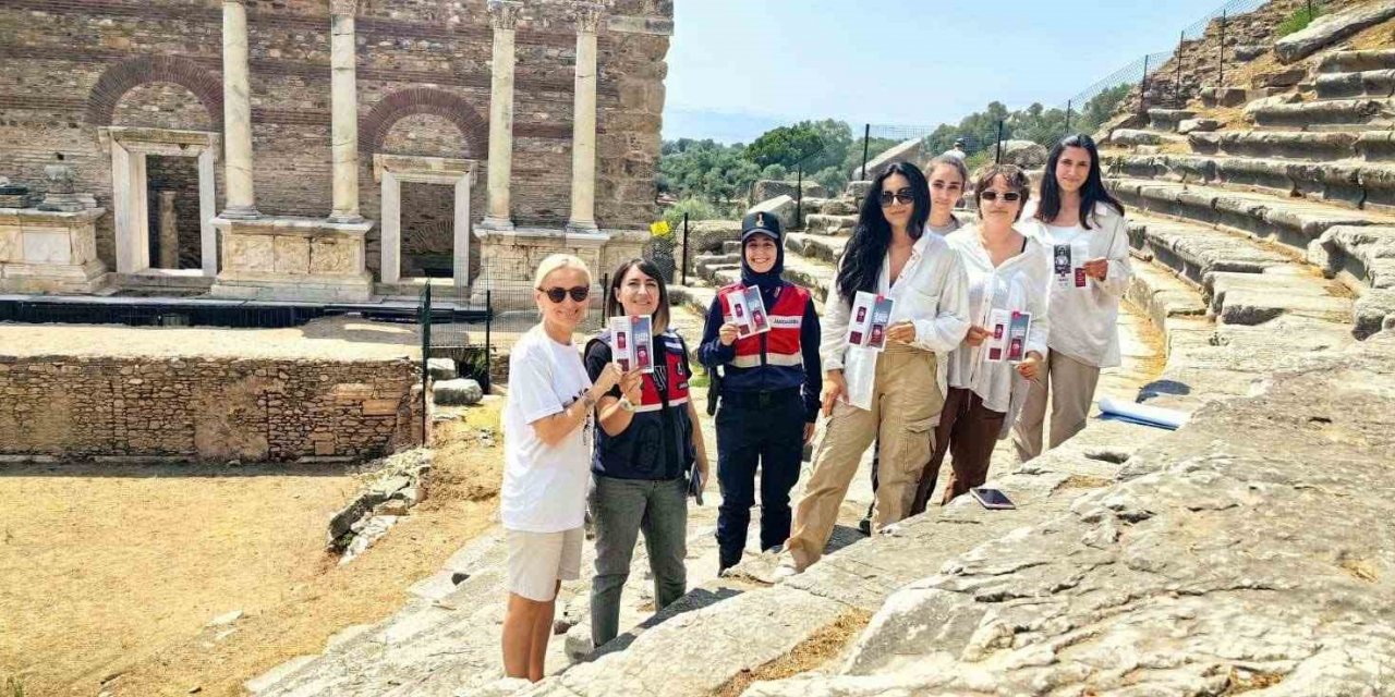 Antik kentte, orman yangınlarına dikkat çekildi