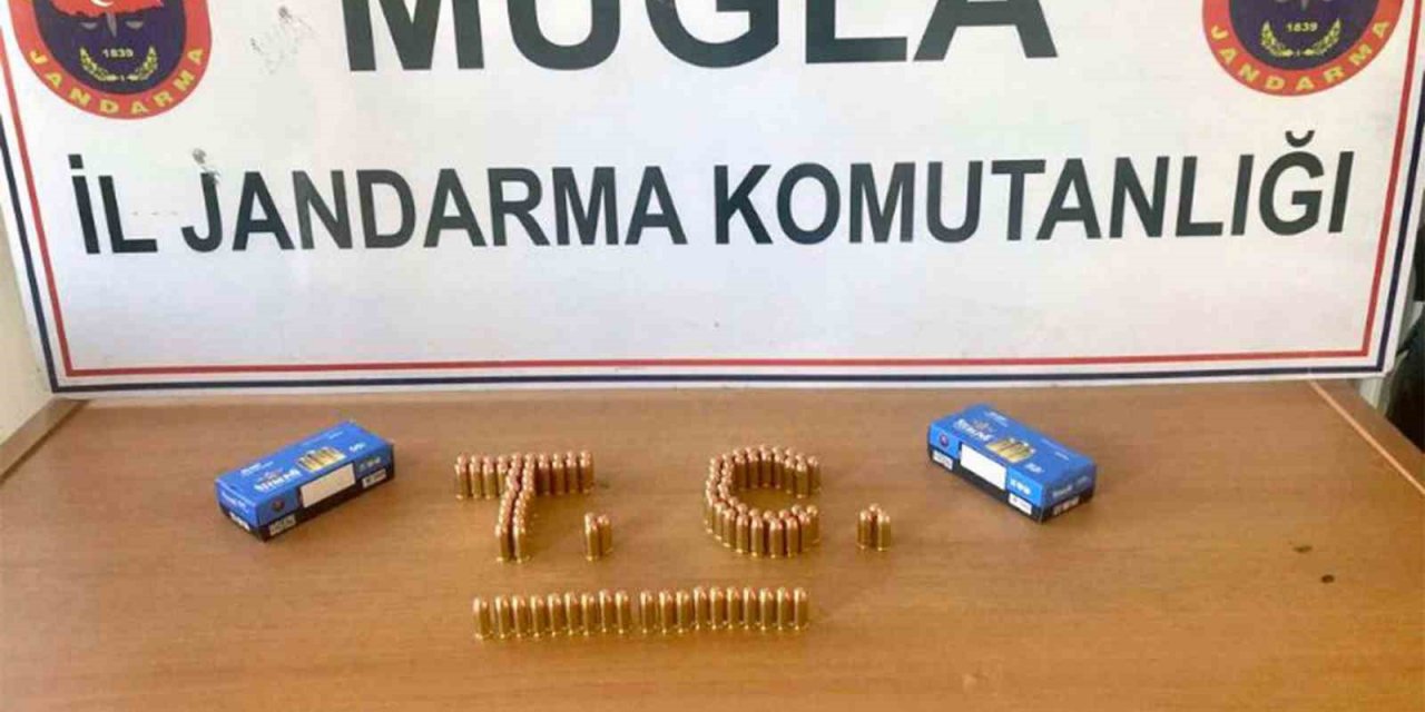 Dalaman’da çok sayıda mermi ele geçirildi