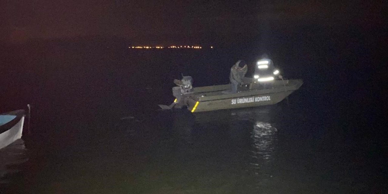 Denizli’de 43 bin 400 metre kaçak ağ imha edildi