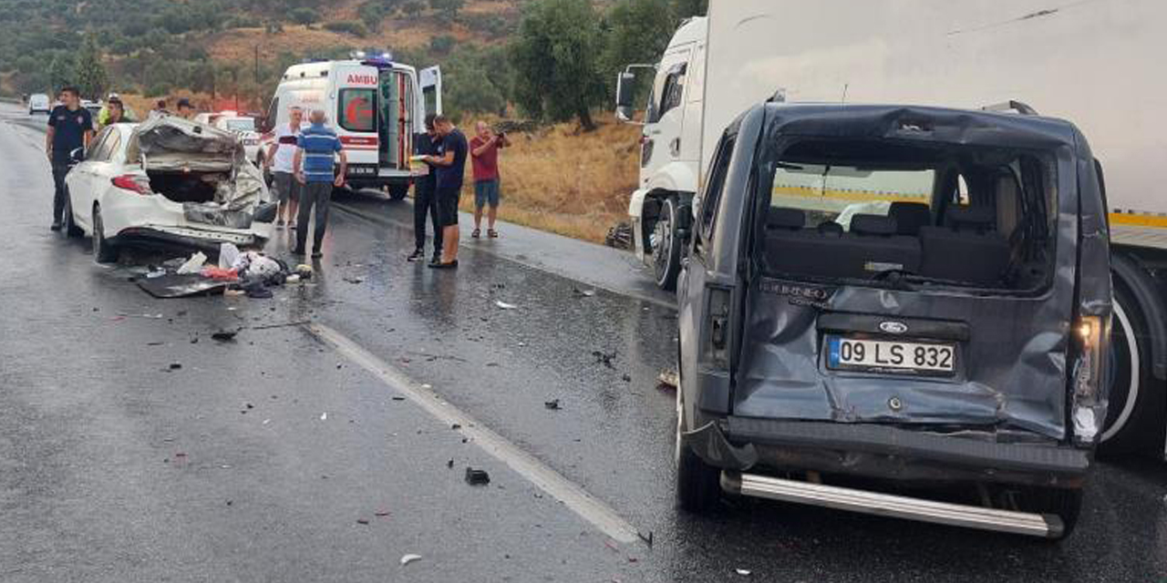 Aydın’da zincirleme trafik kazası: 8 yaralı