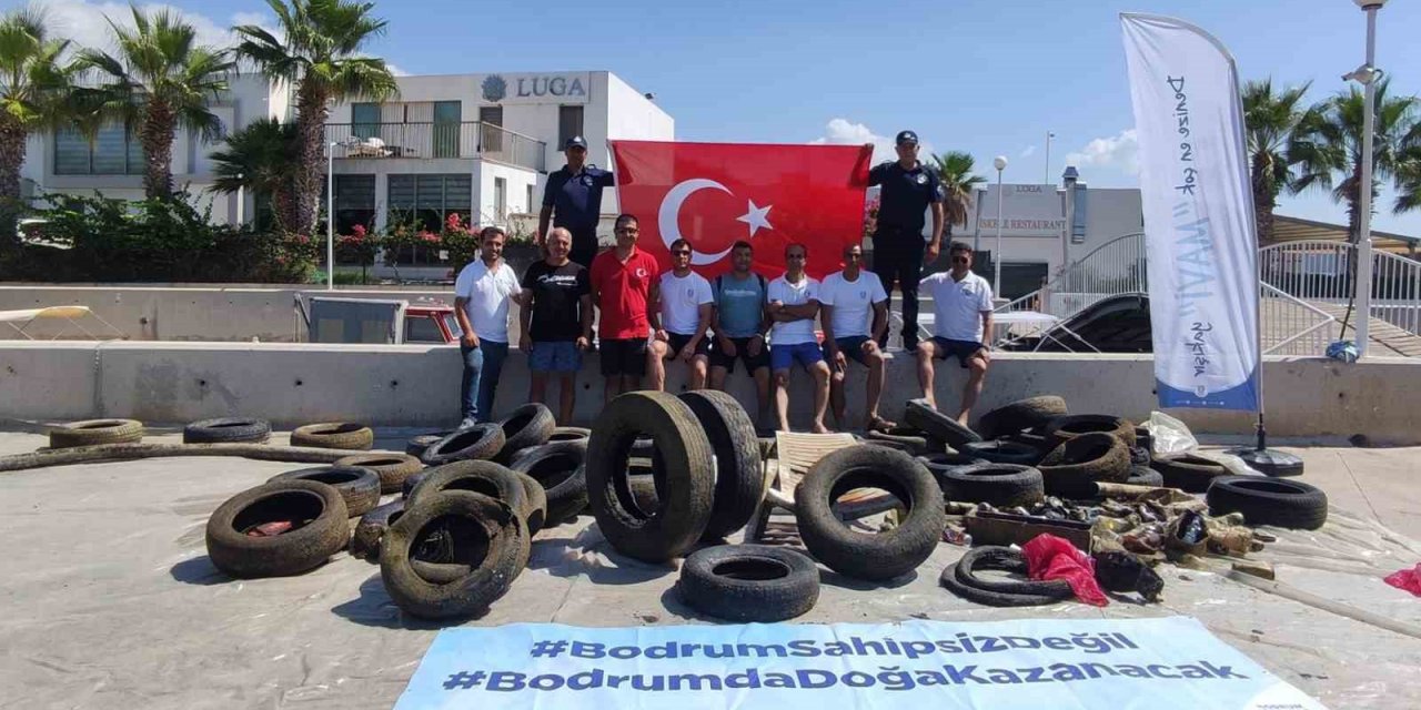 Bodrum’da 10 mahallede 2 bin 283 kilo atık çıktı