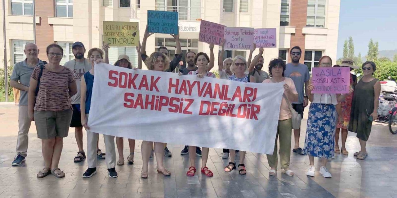 Köyceğiz’de sokak hayvanları için yürüdüler