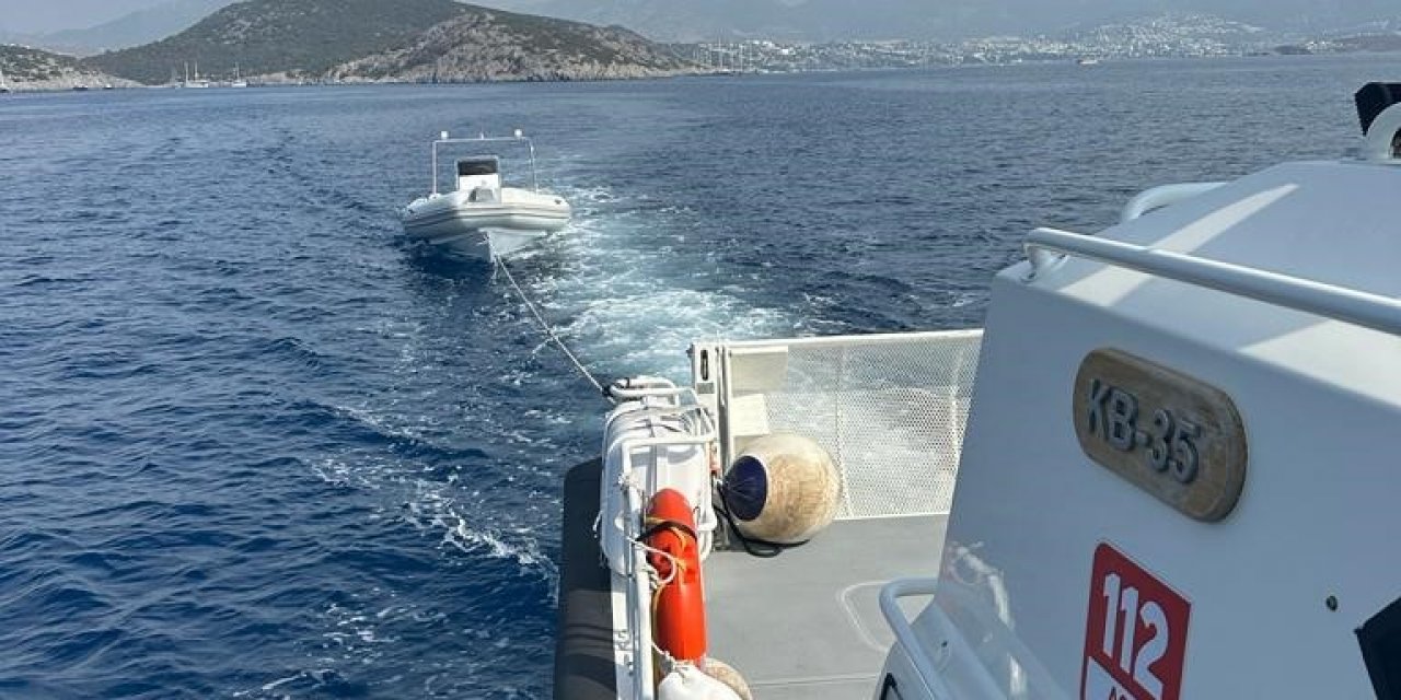 Bodrum’da 1 düzensiz göçmen kurtarıldı