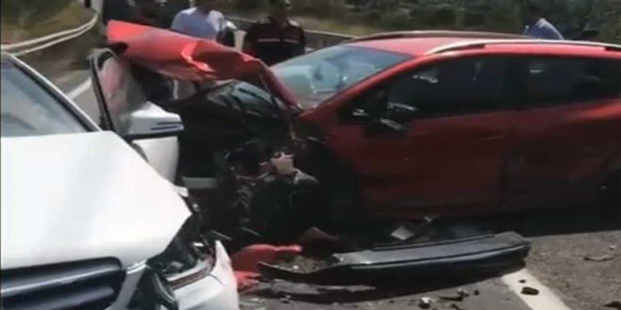 Milas’ta 5 araçlı zincirleme trafik kazası: 12 yaralı