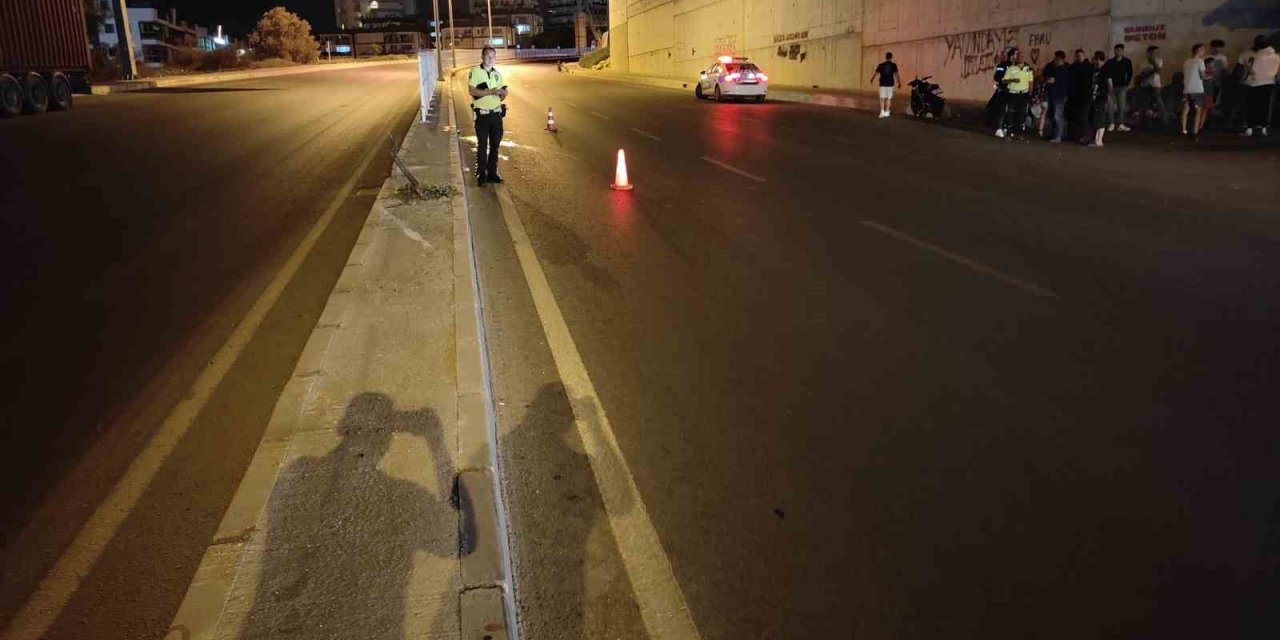 Motosiklet sürücüsünün öldüğü kazanın görüntüleri ortaya çıktı