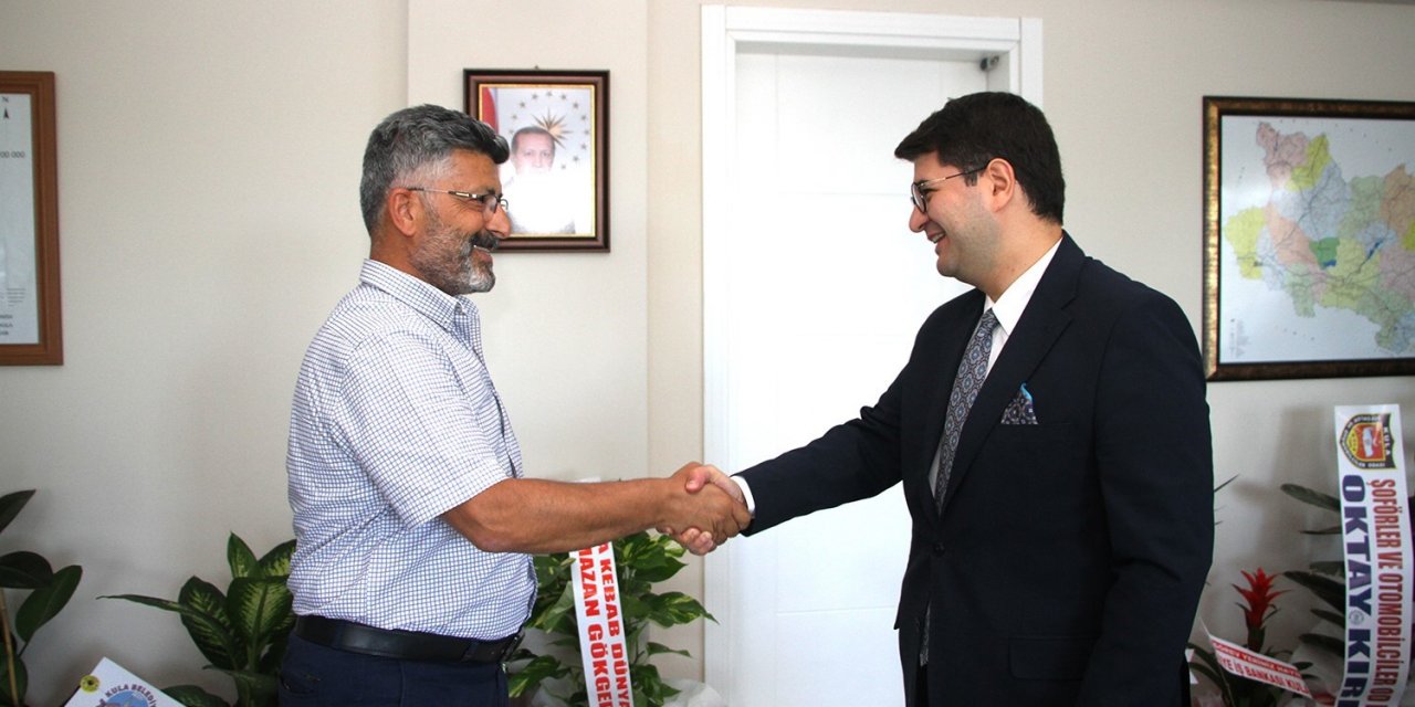 Cemar’dan Kaymakam Özdemir’e ’hayırlı olsun’ ziyareti