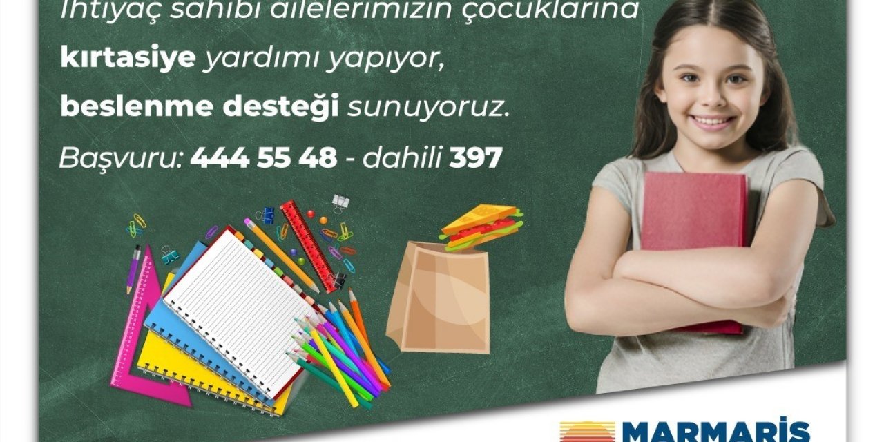 Marmaris Belediyesi’nden eğitim desteği