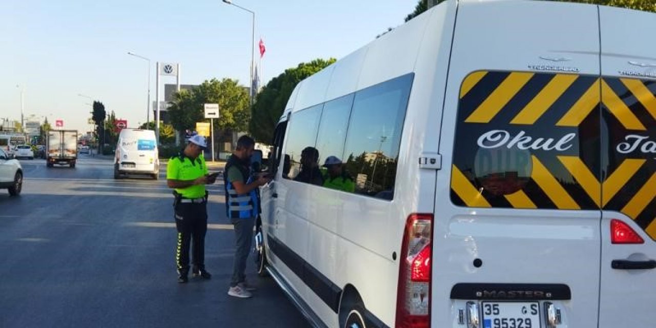 İzmir’de okul servisi denetimlerinde 124 sürücüye ceza