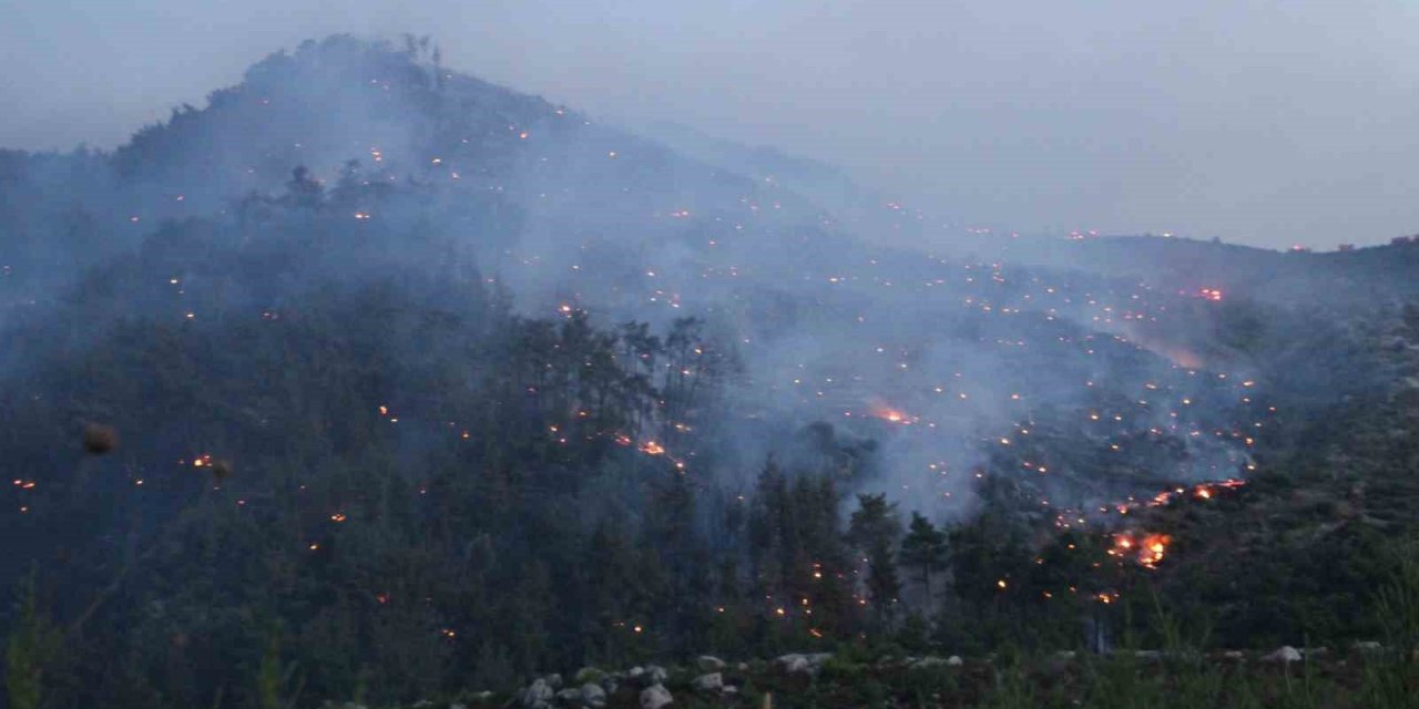 İzmir’deki orman yangınına müdahale sürüyor