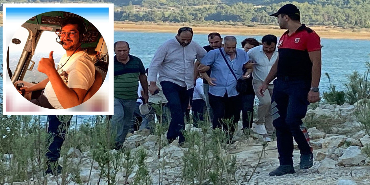 Düşen helikopterdeki kayıp mürettebatın babası olay yerinde