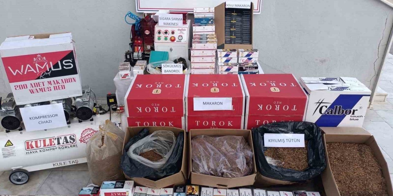 Aydın’da 96 bin makaron ele geçirildi