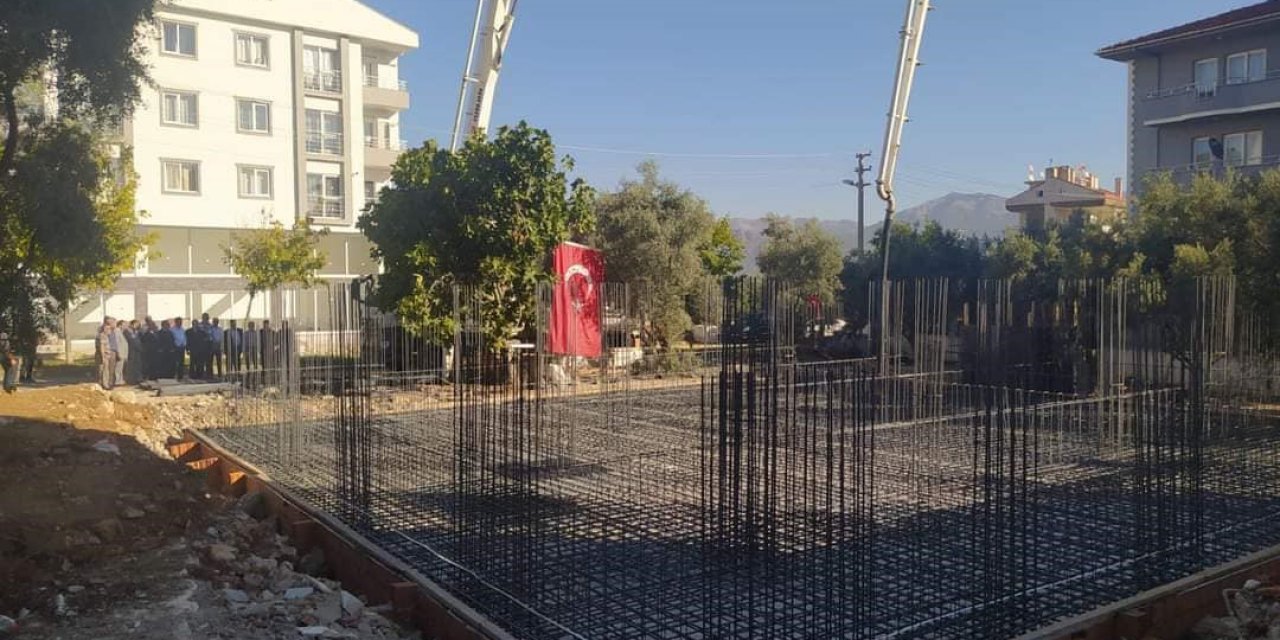 Kötekli ’de hayırsever vatandaş tarafından yaptırılacak Cami temeli atıldı