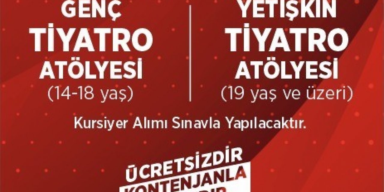 Efeler Belediyesi Şehir Tiyatrosu yeni dönem başvuruları başlıyor