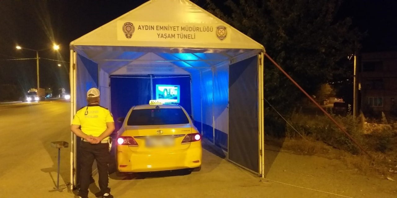 Çine’de sürücüler ’yaşam tüneli’ ile bilgilendirildi