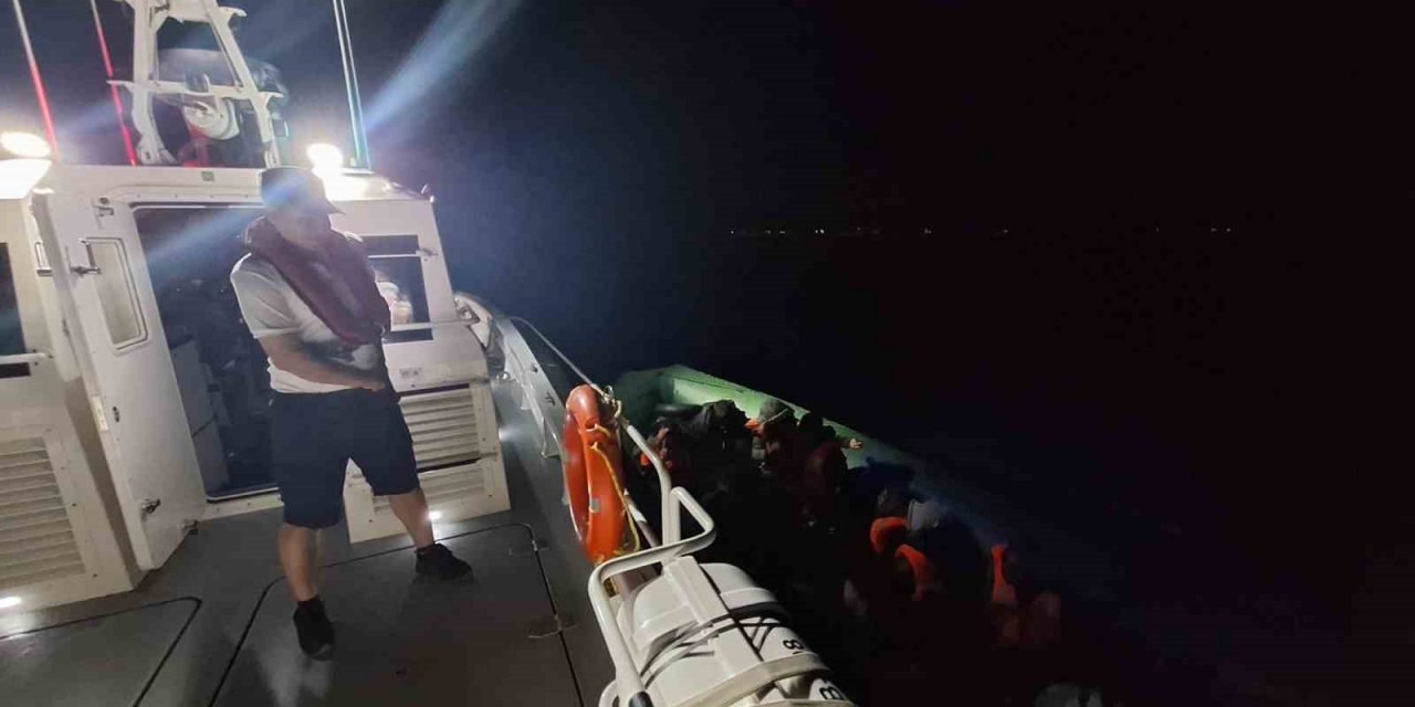Aydın’da 44 düzensiz göçmen kurtarıldı