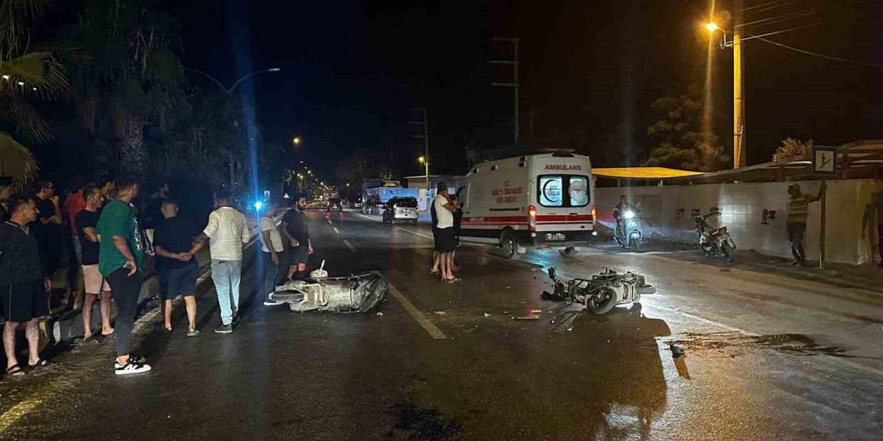 Milas’ta 2 motosiklet çarpıştı: 1 ağır yaralı