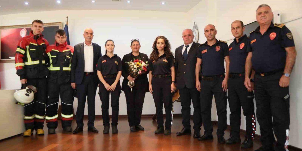 İtfaiyeciler Başkan Çerçioğlu ile bir araya geldi