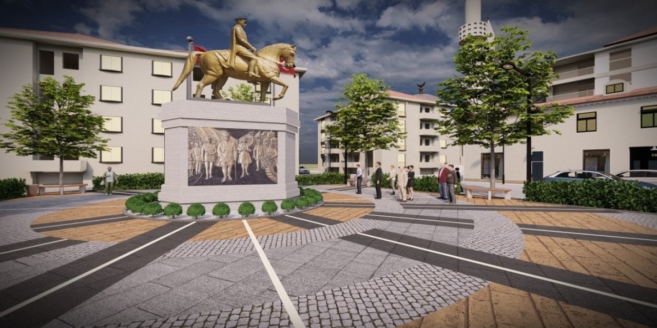 Sarıgöl’ün kent meydanı projesinde yer teslimi yapıldı