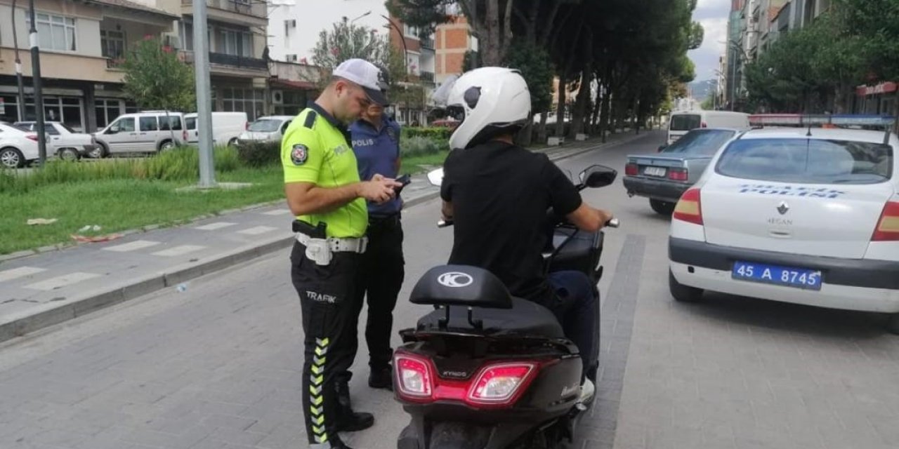 Manisa’da motosikletlere yönelik denetleme