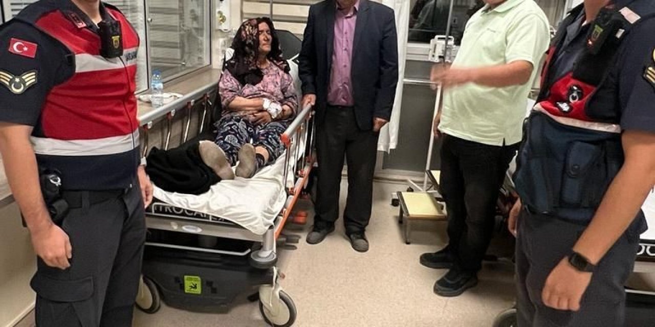 Kayıp yaşlı kadın dağlık alanda sağ bulundu