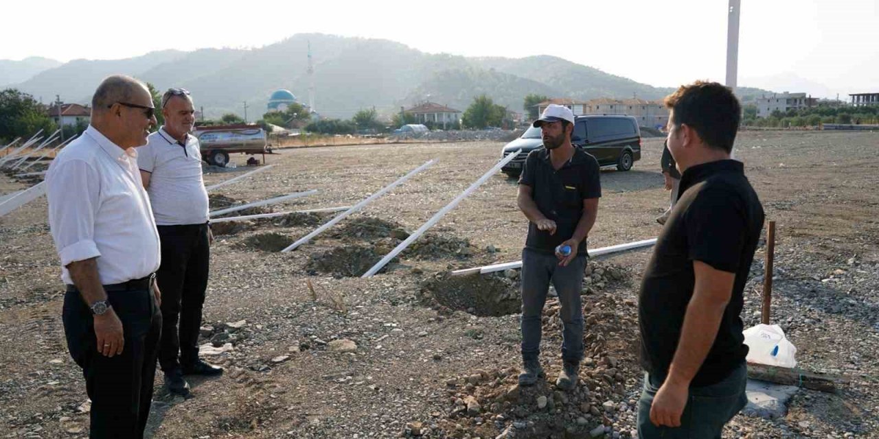 Ortaca bitki üretim merkezi yapımı devam ediyor