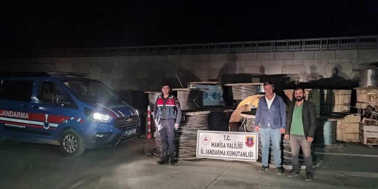 Manisa’da 1 milyon TL’lik kablo çalan hırsız yakalandı
