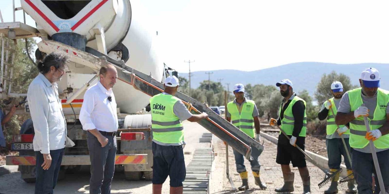 Didim’de 63,5 kilometrelik bisiklet yolu çalışmaları hızla devam ediyor