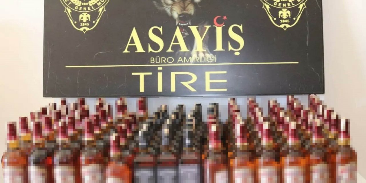 İzmir’de sahte bandrolle alkol satışı yapılan adrese baskın