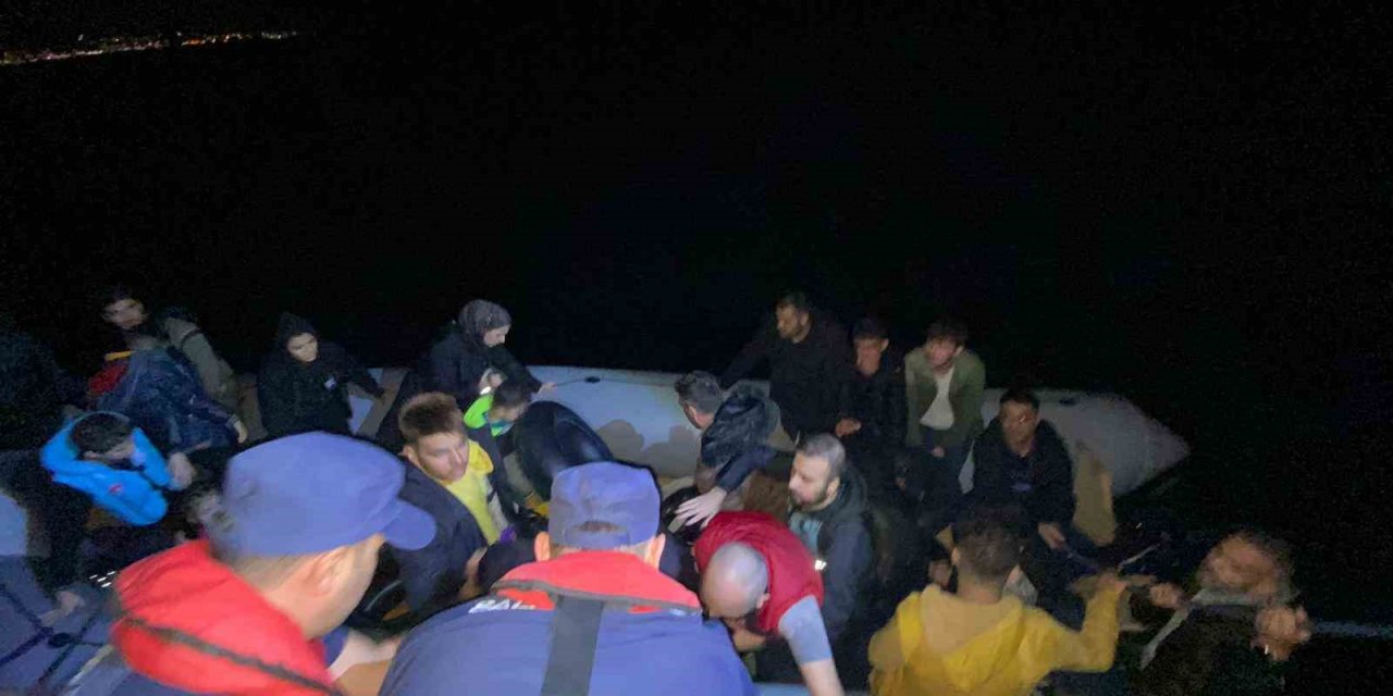 İHA tarafından tespit edilen 25 düzensiz göçmen yakalandı