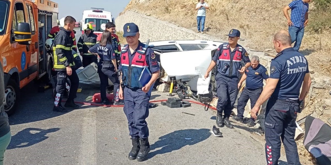 Aydın’da trafik kazası: 1 ölü, 1’i ağır 2 yaralı