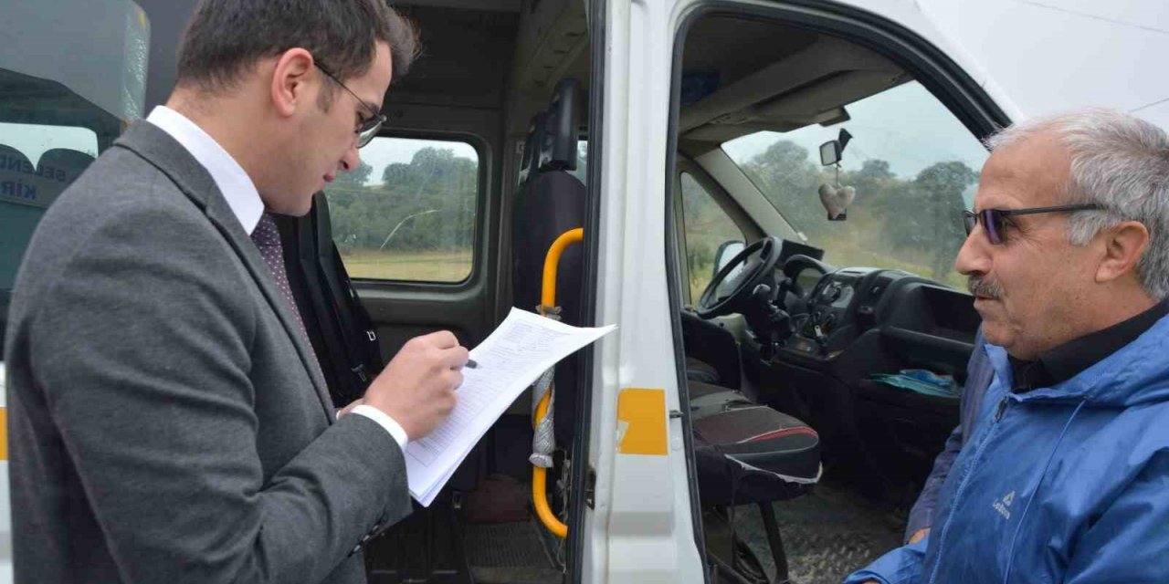 Selendi’de okul servisleri denetlendi