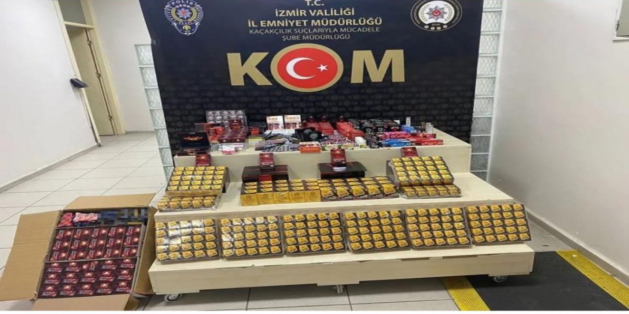 İzmir’de 19 ilçede 32 ayrı kaçakçılık operasyonu