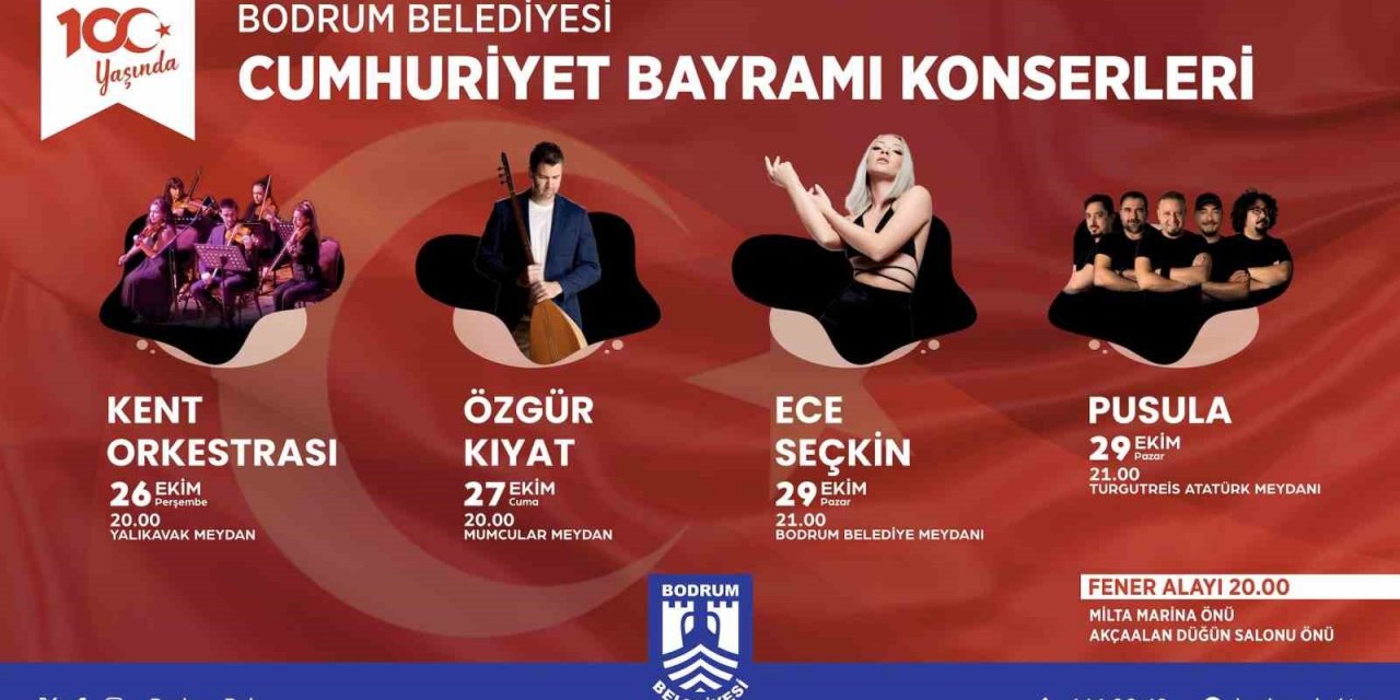 100. yılda Bodrum’da Cumhuriyet coşkusu yaşanacak