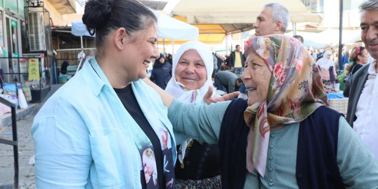 Başkan Çerçioğlu Köşk pazarını ziyaret etti