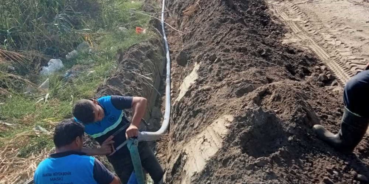 Keli Mahallesi’ndeki yeni yerleşim alanlarına içme suyu hattı