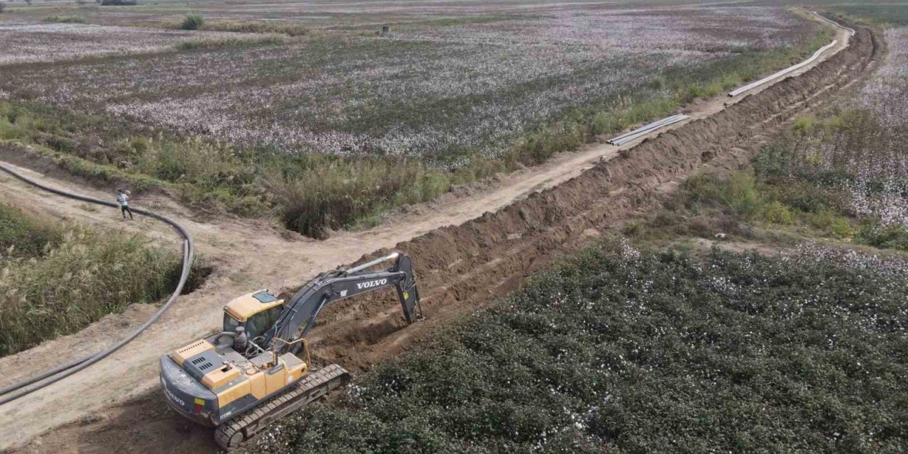 Koçarlı Bağarası Sulaması 2. Kısım yapım işi sürüyor